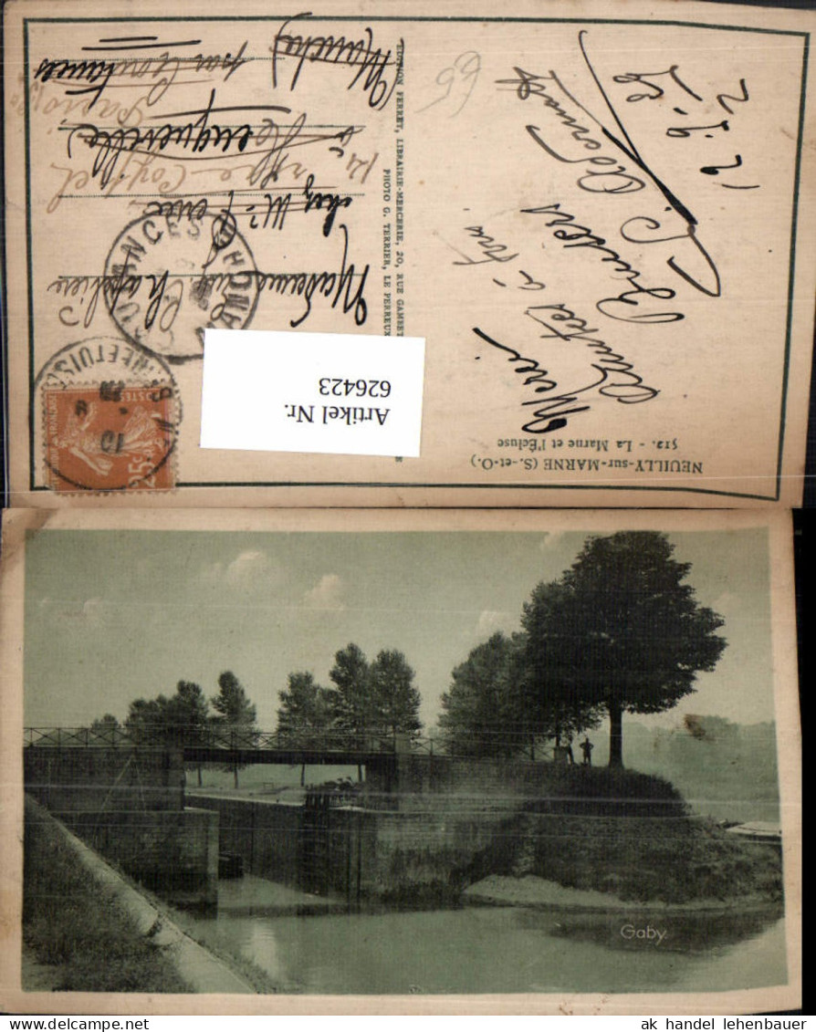 626423,Neuilly-sur-Marne La Marne et l Ecluse Brücke France