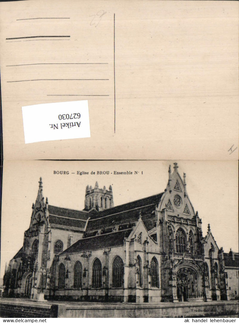 627030,Bourg Eglise de Brou Ensemble N 1 Kirche France