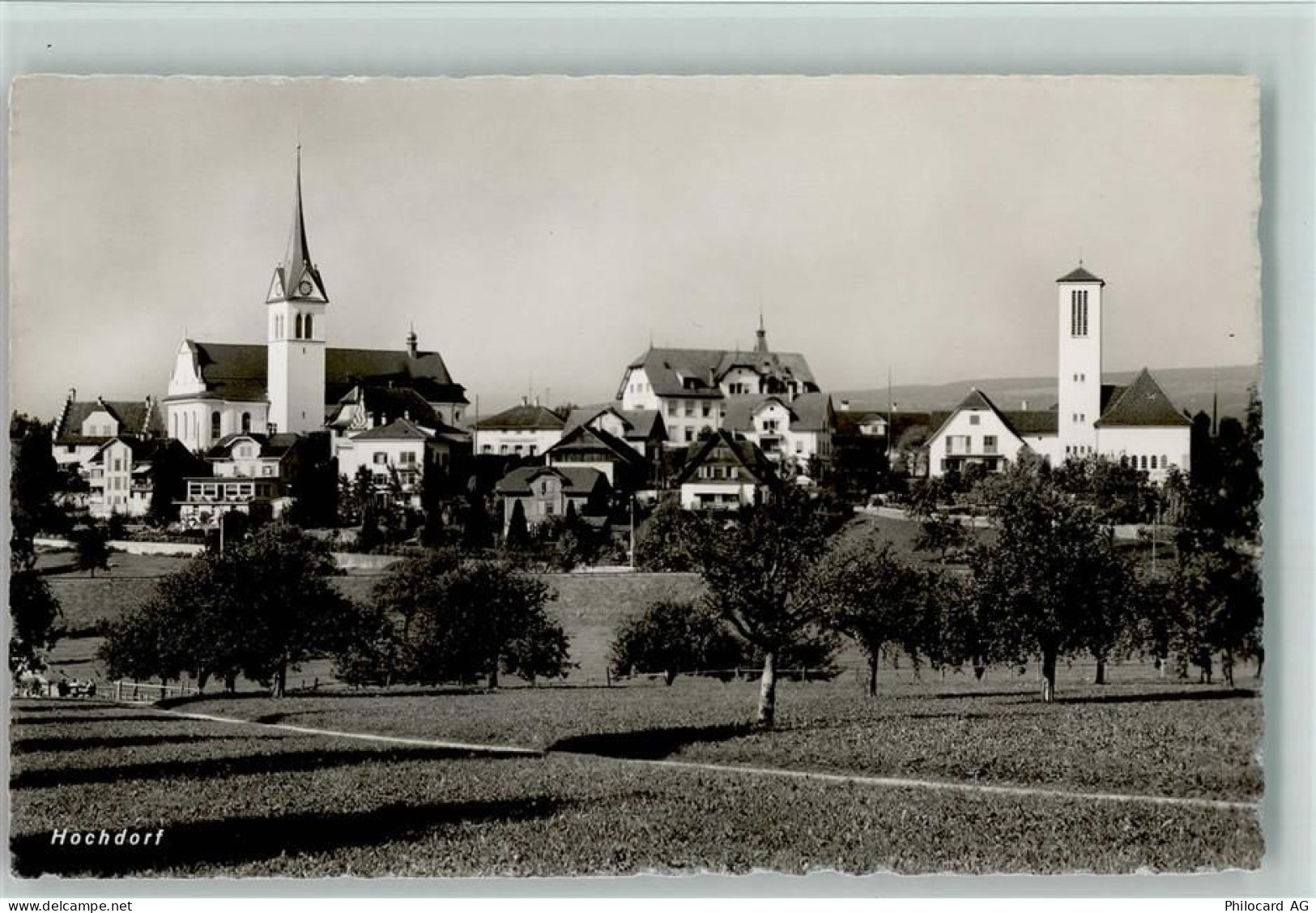 6280 Hochdorf 1939 Foto AK Kirchenpartie - 13085214