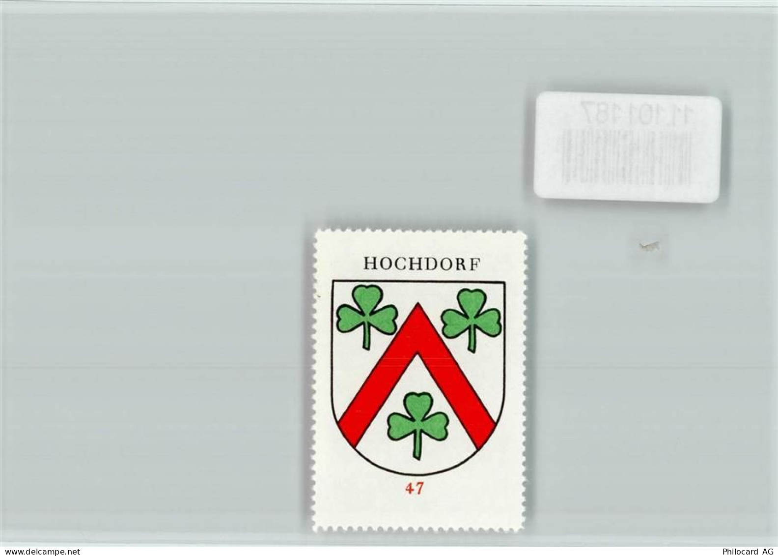 6280 Hochdorf - Vignette Wappen Kaffee Hag ca 1920-1940 Hochdorf - 11101187