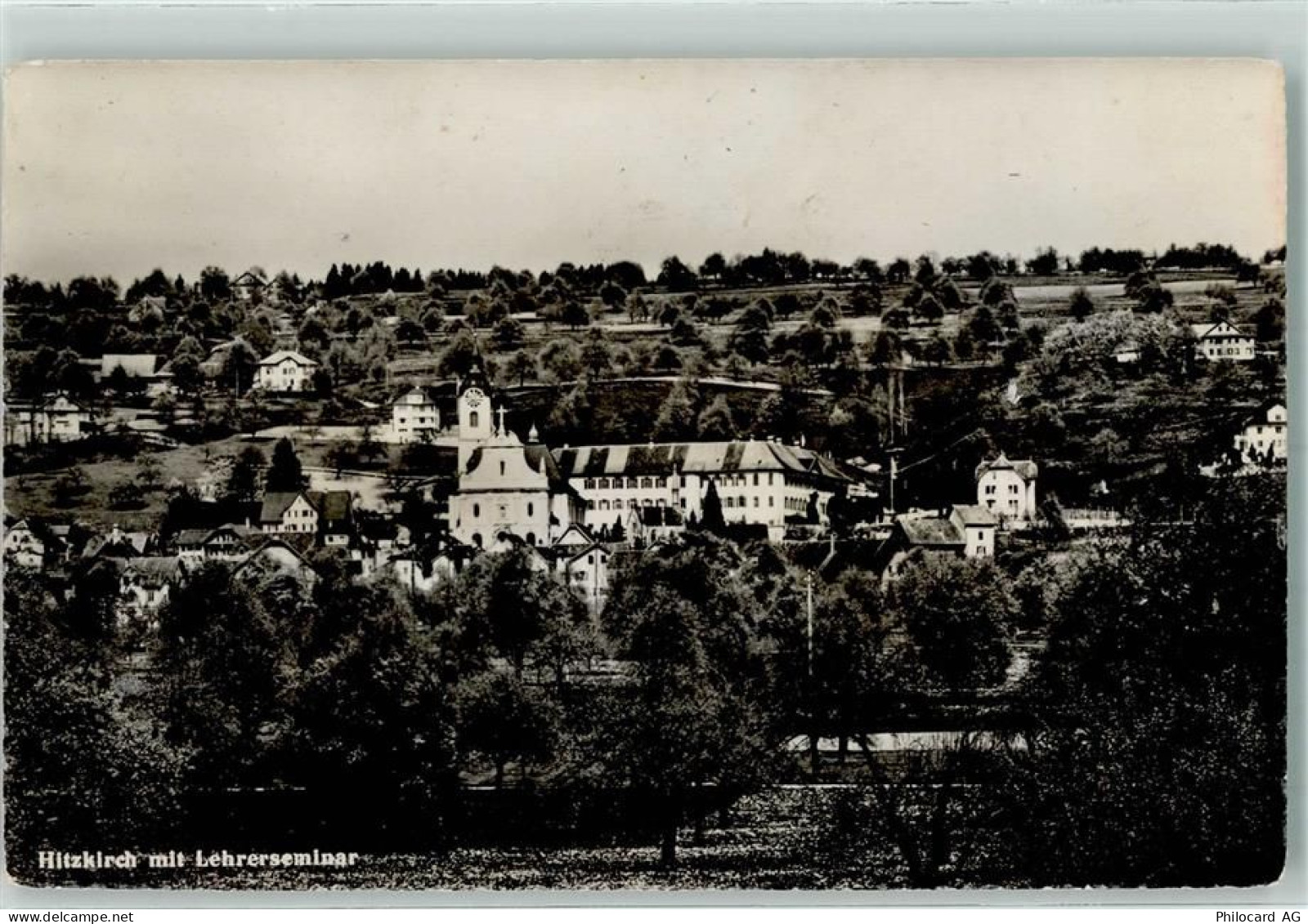 6285 Hitzkirch 1949 Gebrauchsspuren mit Lehrerseminar - 10302531