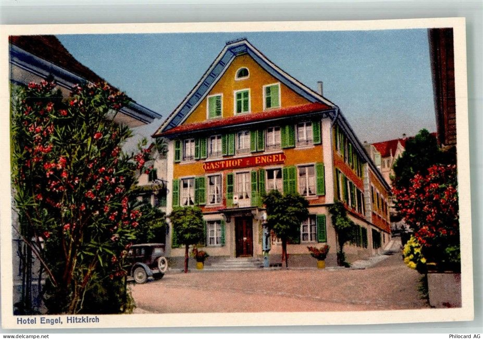 6285 Hitzkirch Foto AK Auto Gasthaus zum Engel - 13312563