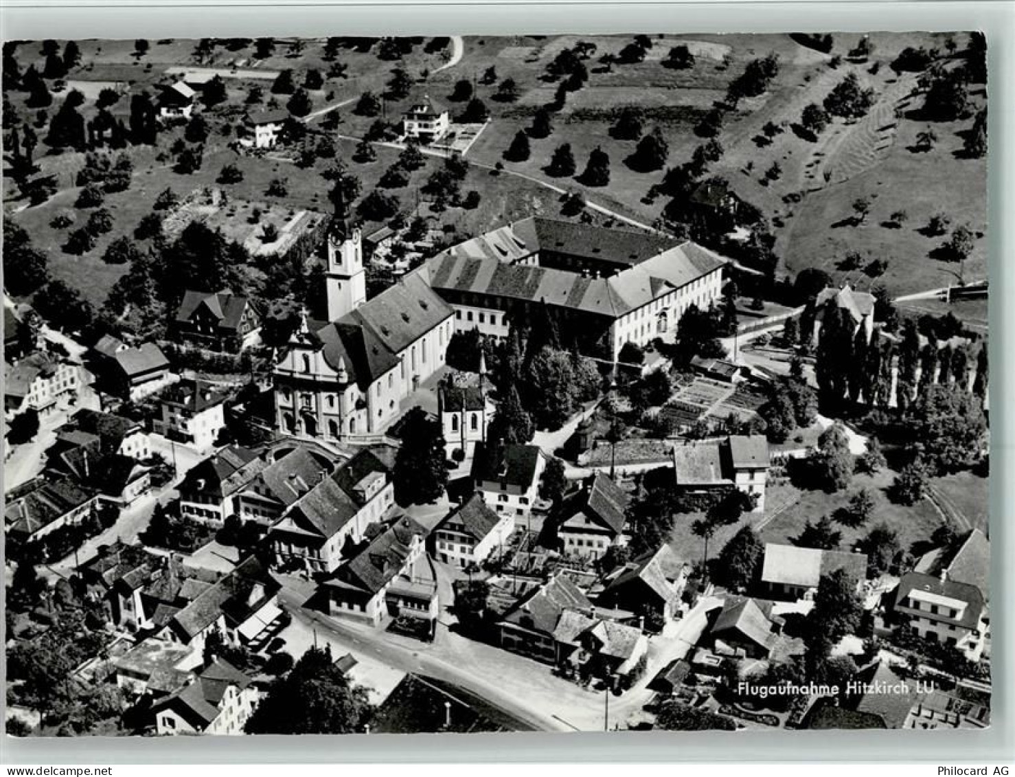 6285 Hitzkirch - Teilansicht Kirche Luftaufnahme Feldpost - 13095508