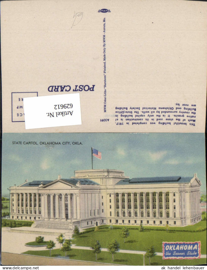 629612,State Capitol Oklahoma City Oklahoma
