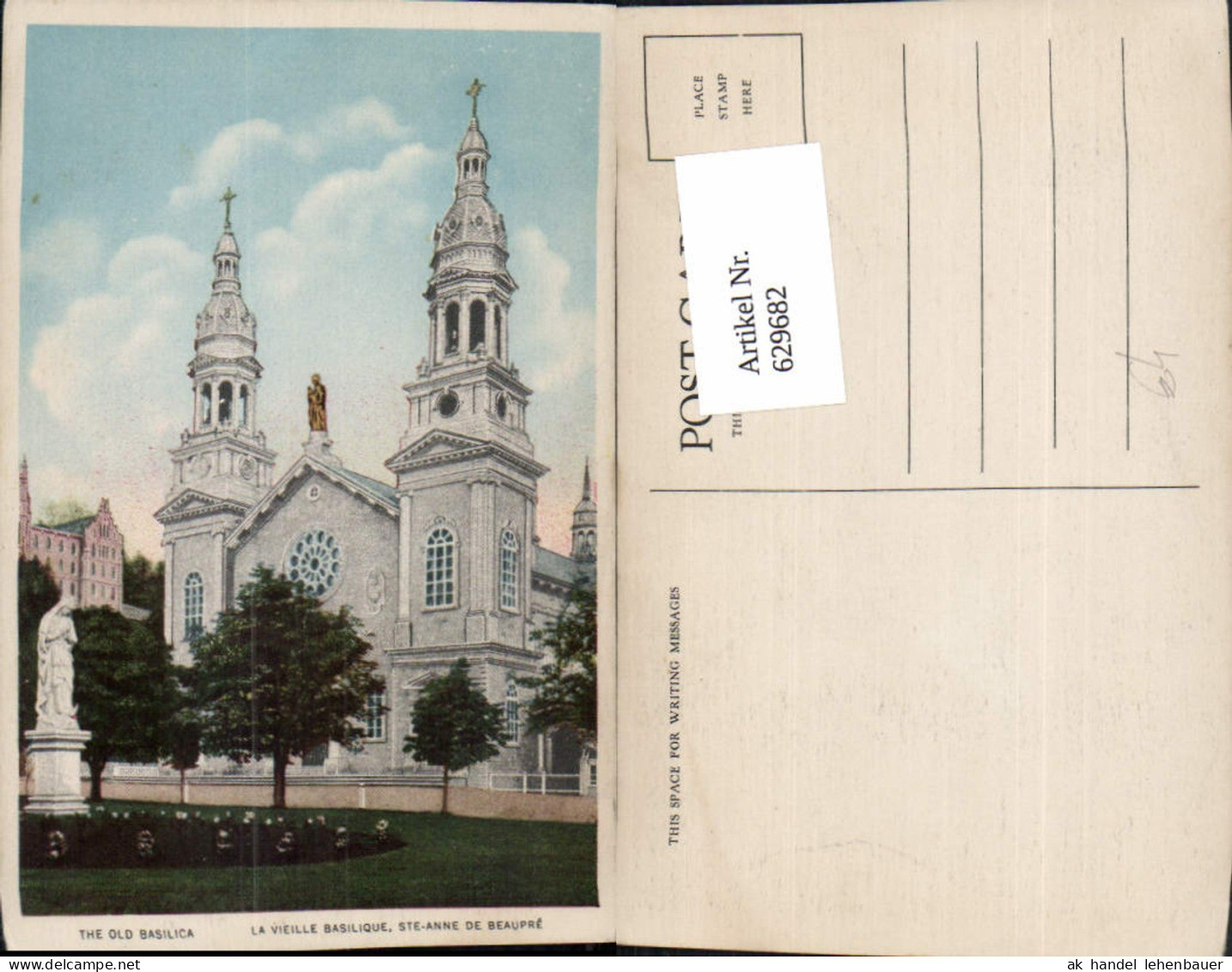 629682,Sainte-Anne-de-Beaupre The Old Basilica La Vieille Basilique Ste-Anne de Beaupre Canada