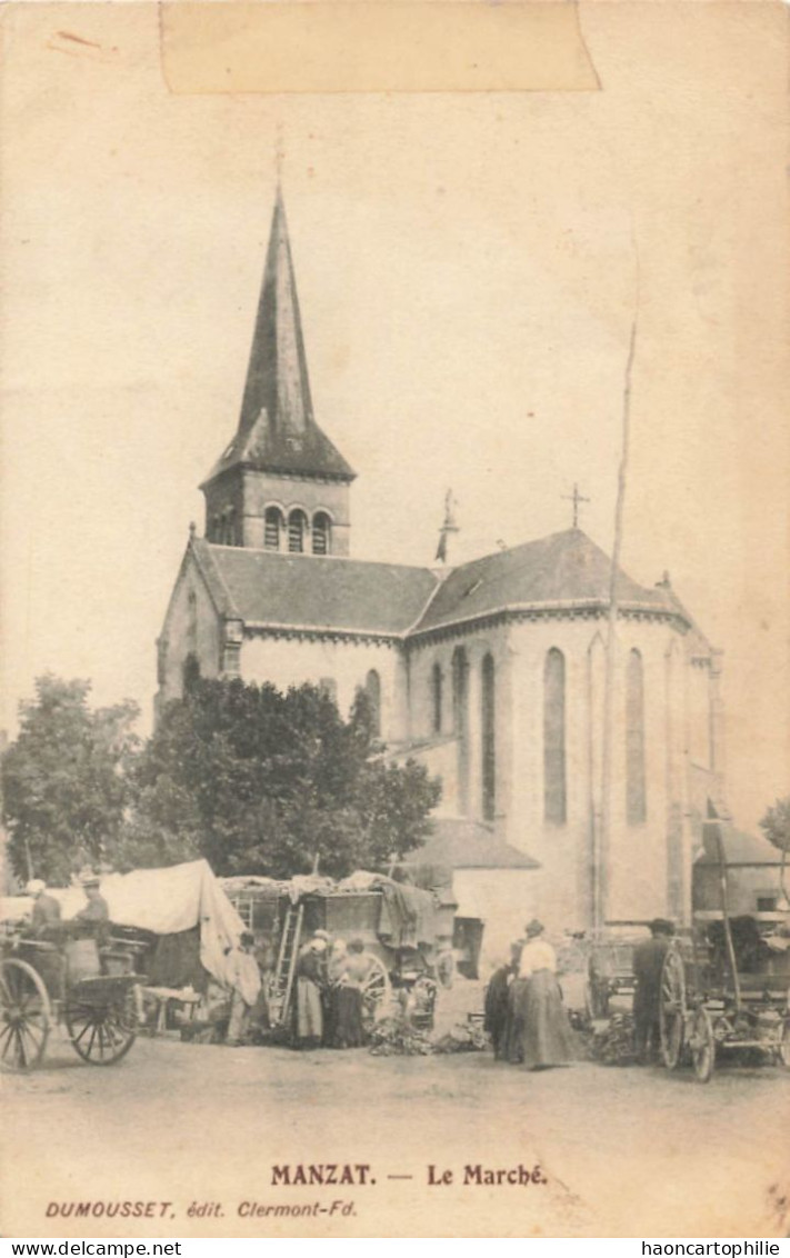 63 Manzat  le marché