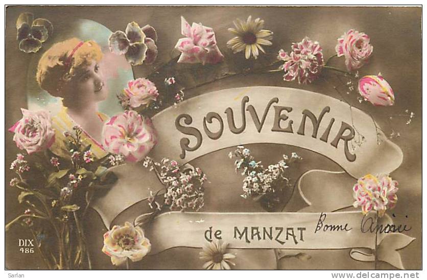 63 , MANZAT , Souvenir , *   126 88