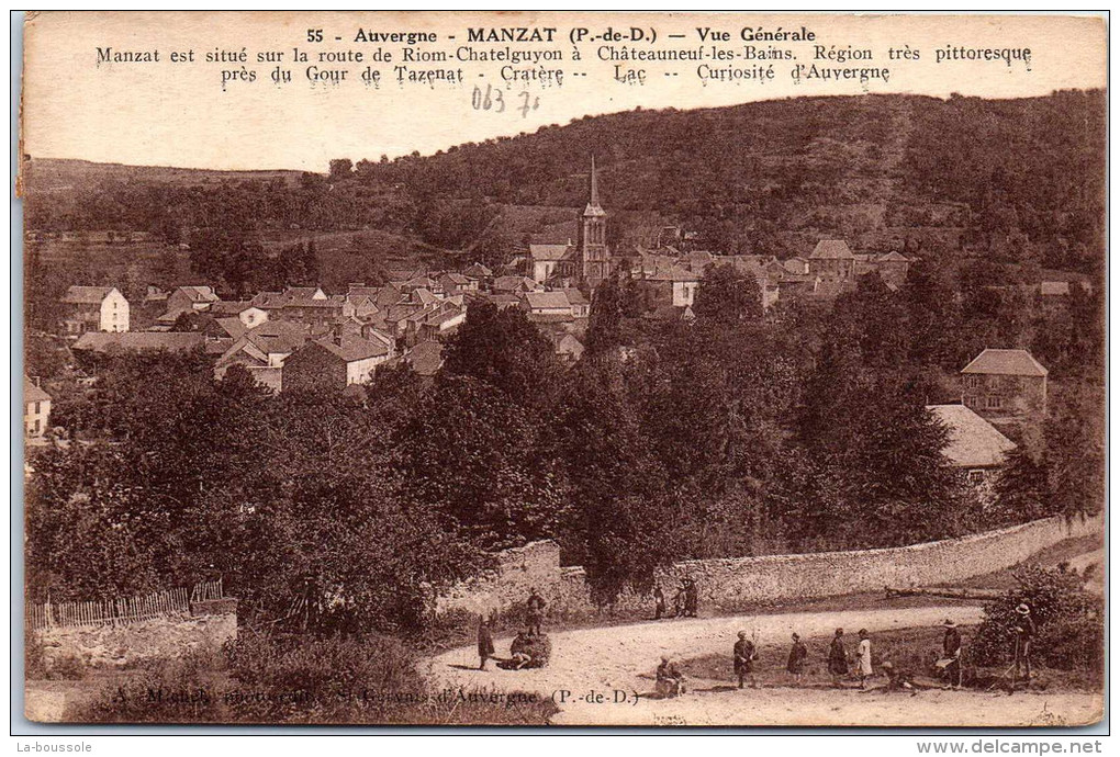 63 MANZAT - vue générale.