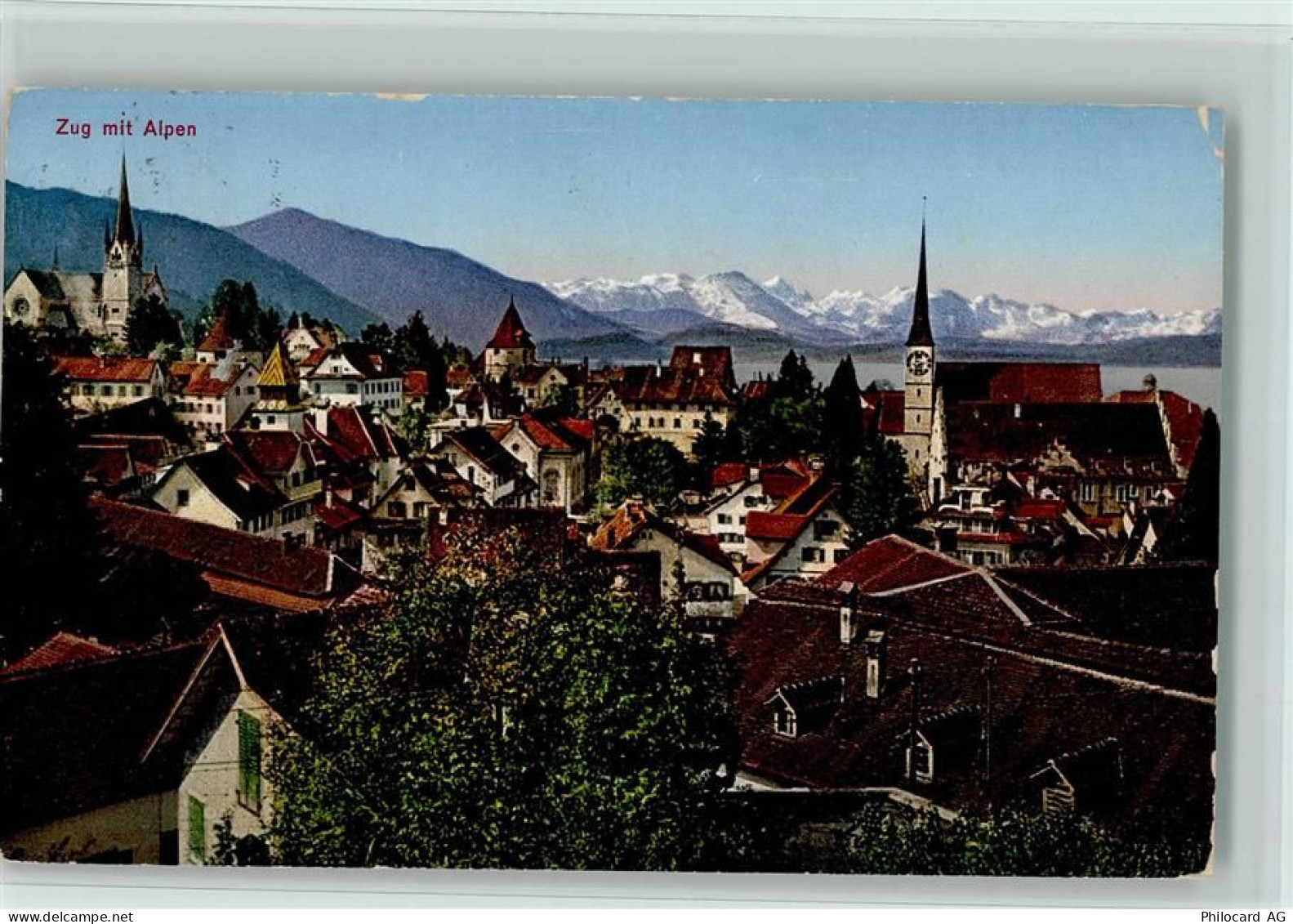 6300 Zug Zugo - Zug mit Alpen - 10148251