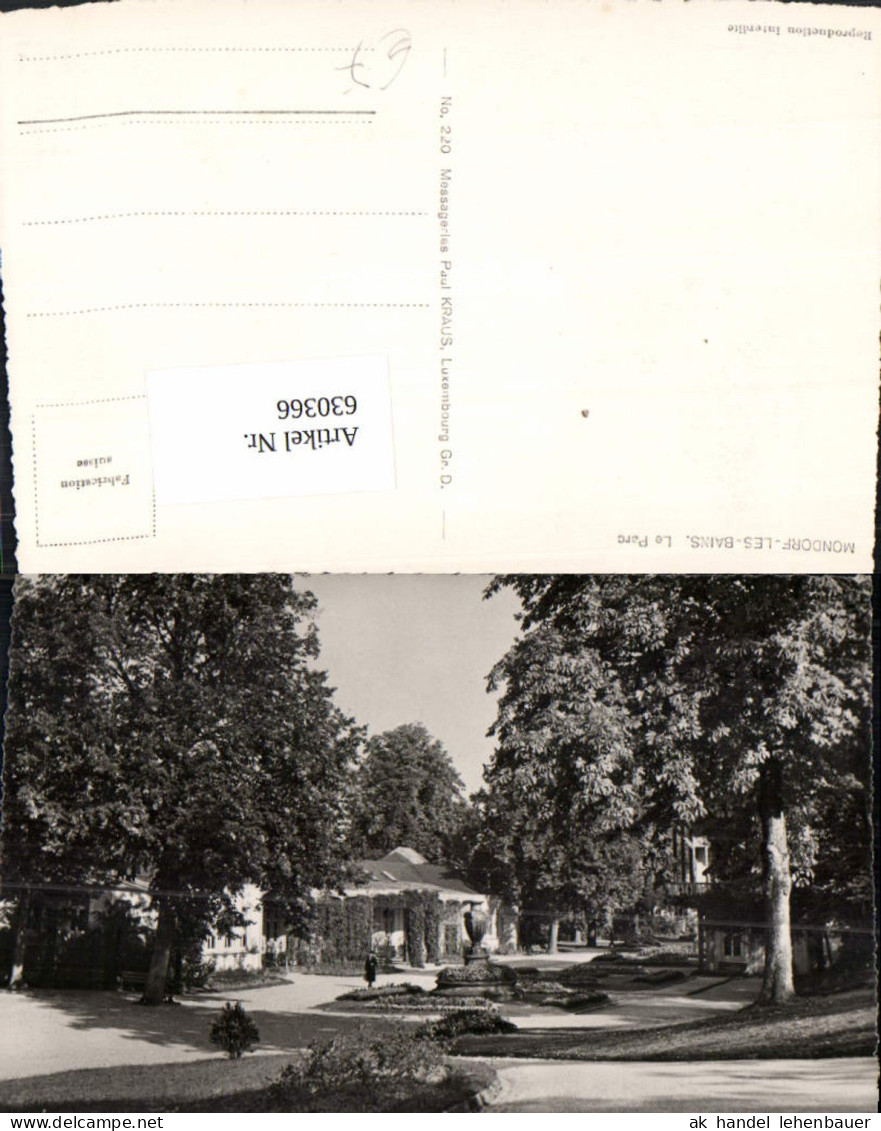630366,Foto ak Mondorf-les-Bains Bad Mondorf Le Parc Luxembourg