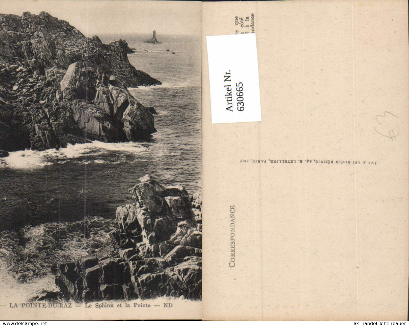 630665,La Pointe-du-Raz Le Sphinx et la Pointe France