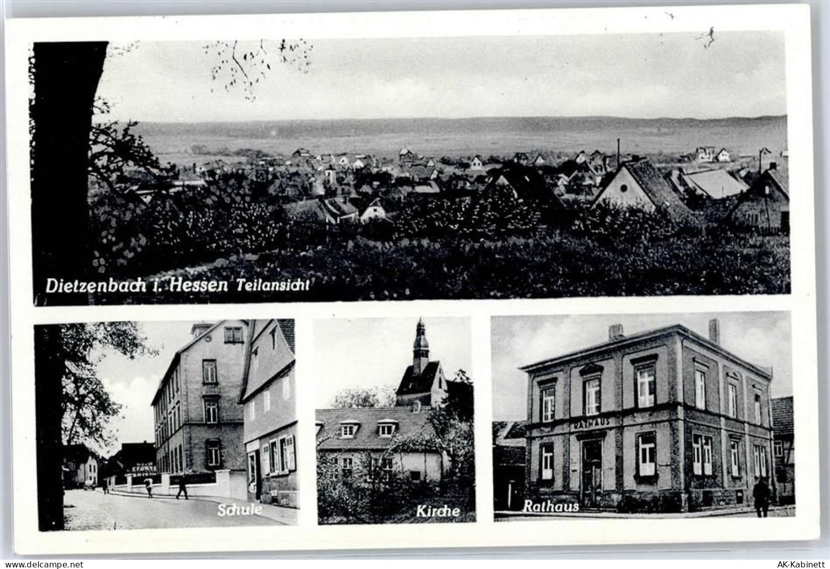 63128 W6057 Dietzenbach - Schule, Kirche, Rathaus - 51039182