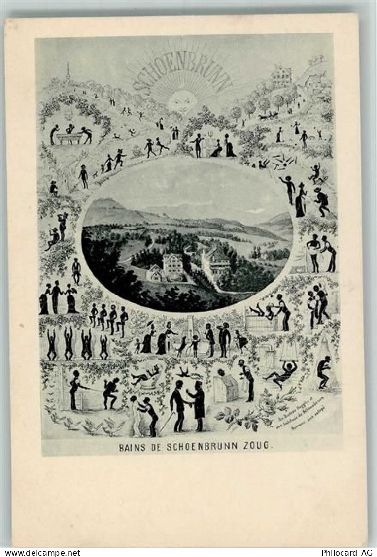 6313 Bad Schönbrunn Menzingen 1900 - Bains de Schoenbrunn Zoug - Erhaltu... - 13208552