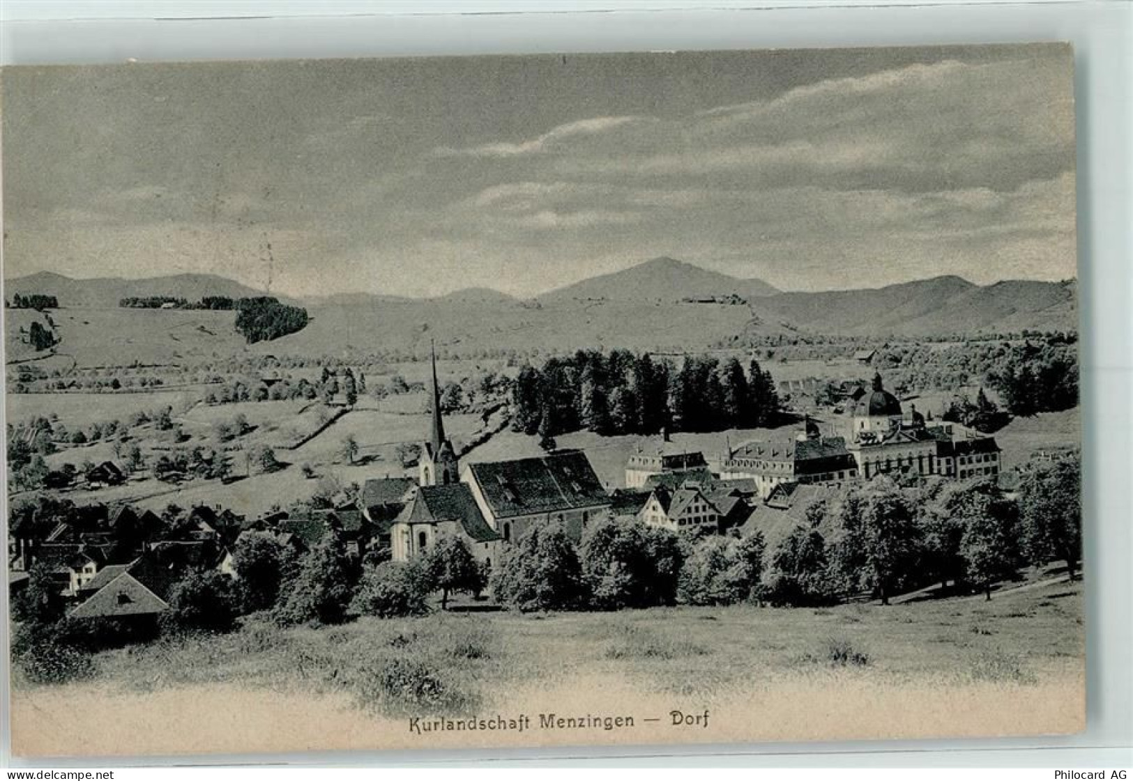 6313 Menzingen 1906 Gebrauchsspuren Kurlandschaft Menzingen-Dorf - 10217567