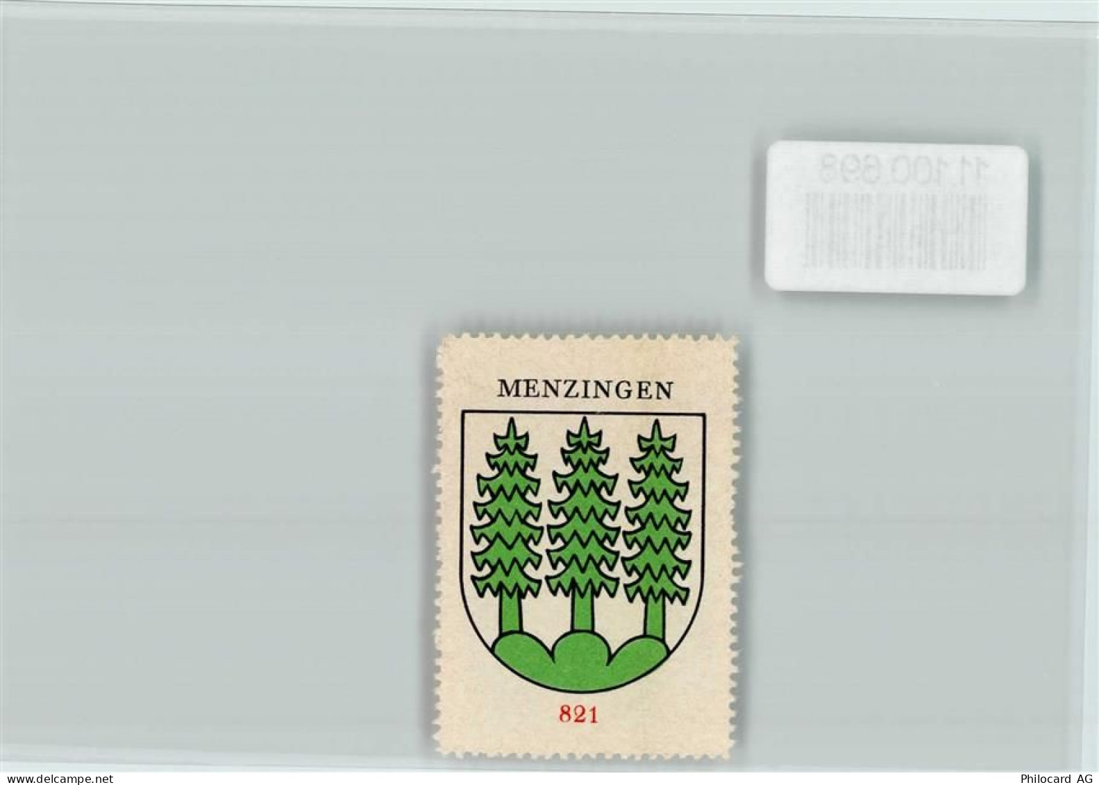 6313 Menzingen - Vignette Wappen Kaffee Hag ca 1920-1940 Menzingen - 11100698