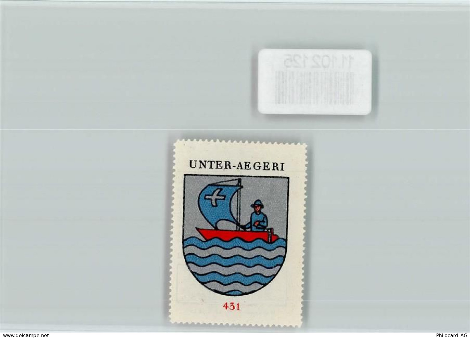 6314 Unterägeri - Vignette Wappen Kaffee Hag ca 1920-1940 - 11102125
