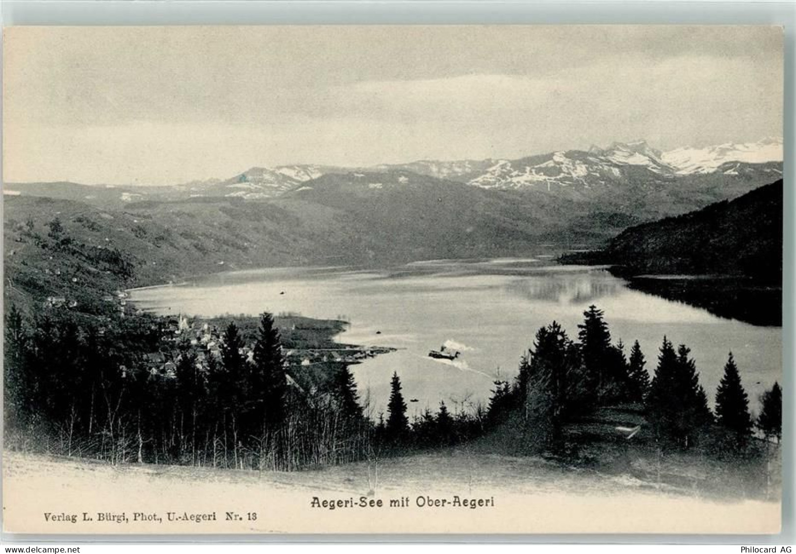 6315 Oberägeri - Dampfschiff - 39495406