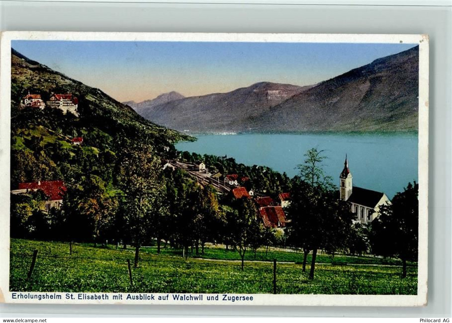 6318 Walchwil - Erholungsheim St. Elisabeth mit Ausblick auf Walchwil un... - 11085359