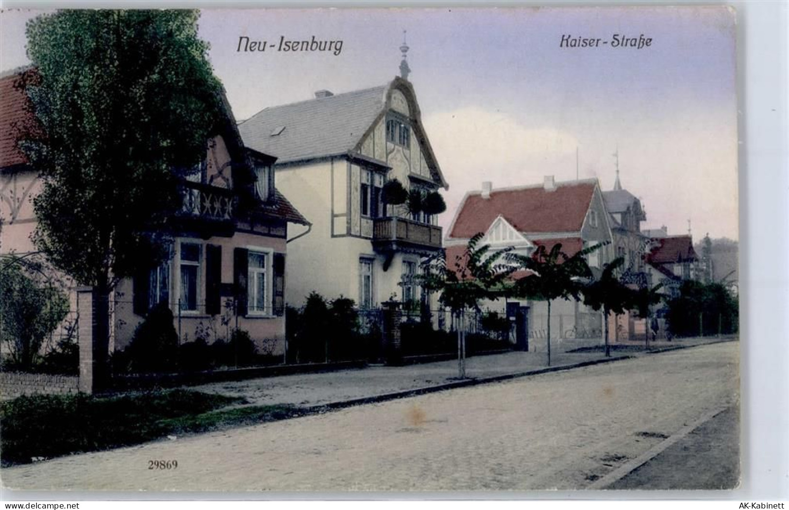 63263 W6078 Neu-Isenburg Lithographie 1914 Kaiser Strasse - 51448865