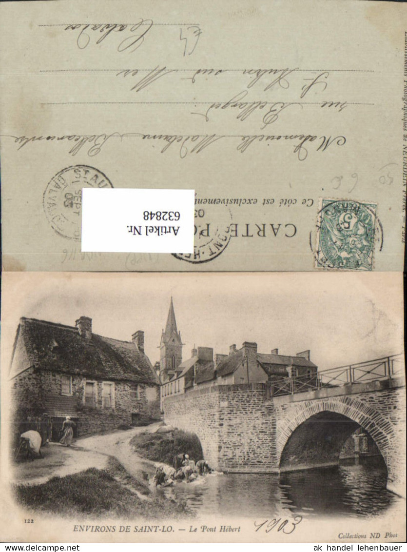 632848,Environs de Saint-Lo Le Pont Hebert Brücke France