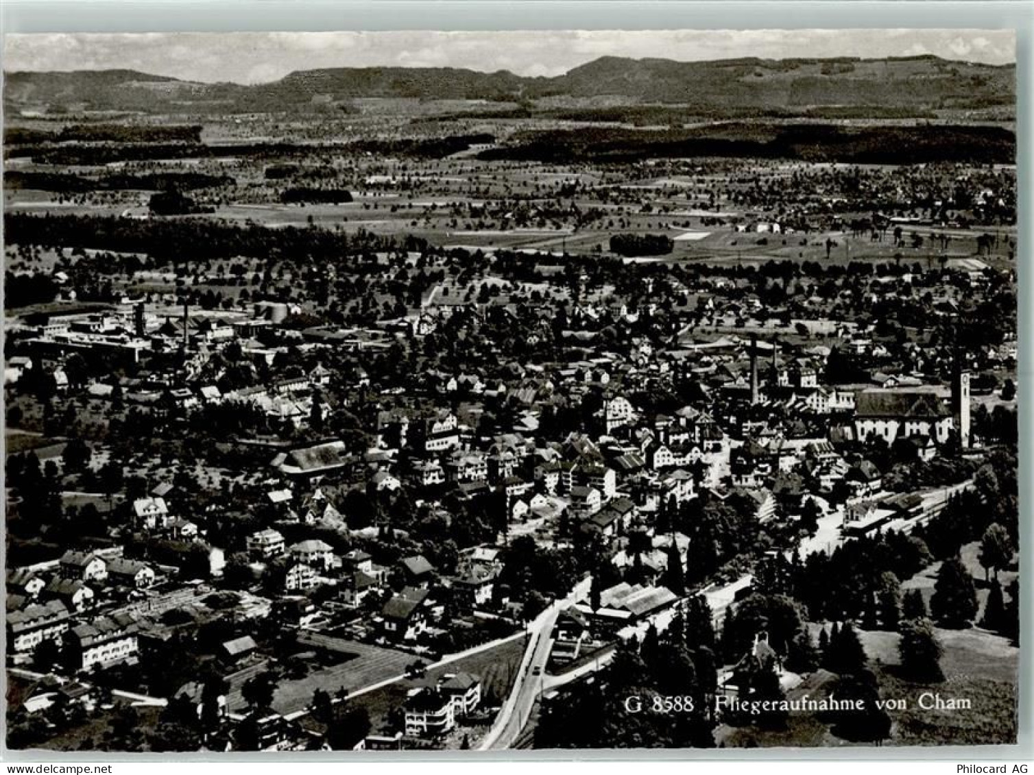 6330 Cham Gebrauchsspuren Fliegeraufnahme - 13146135