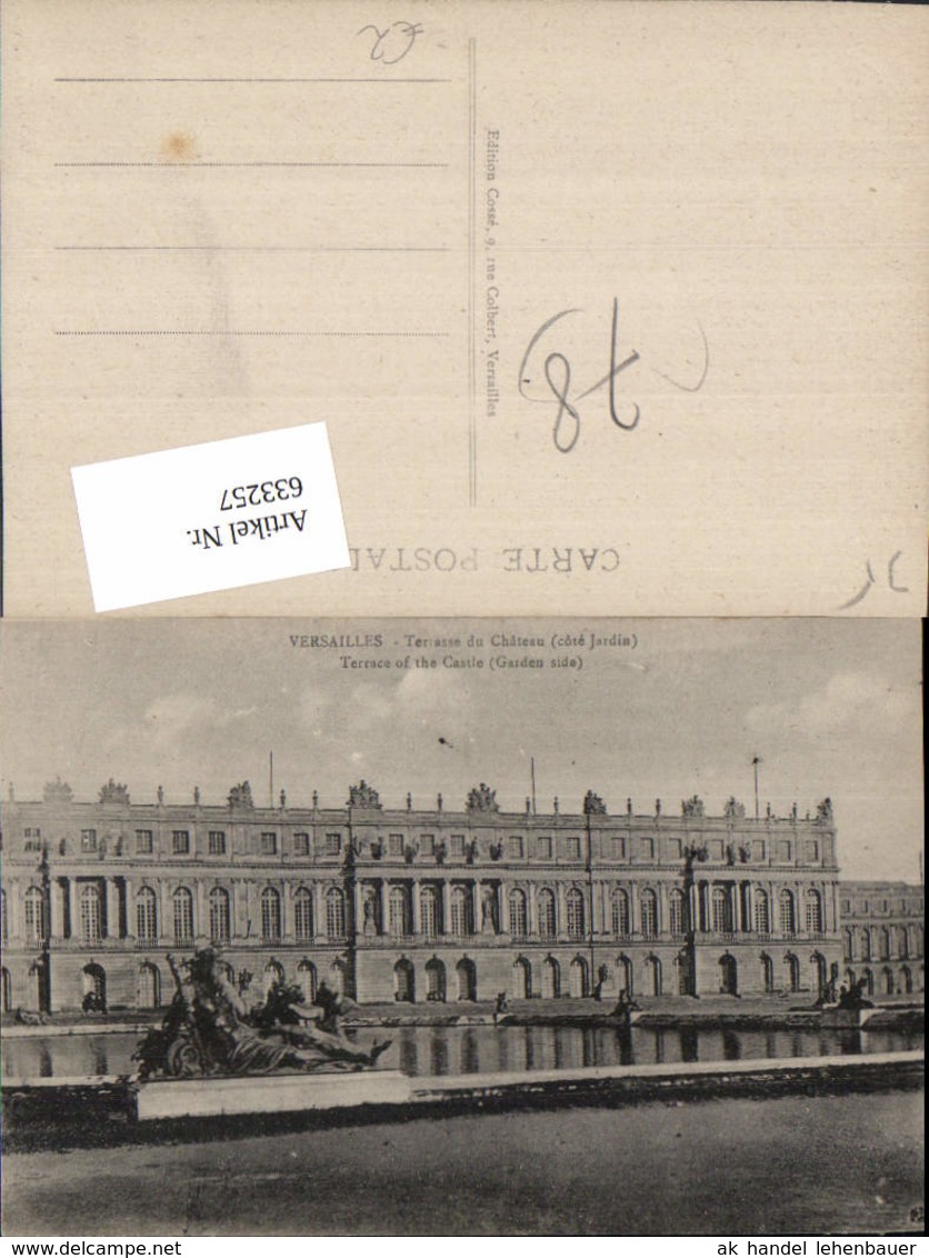 633257,Versailles Terrasse du Chateau Schloss France