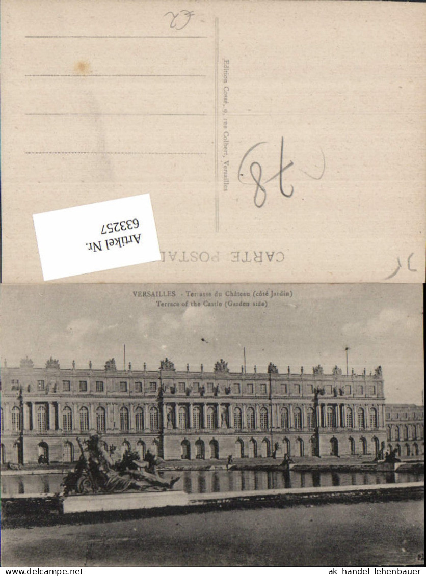 633257,Versailles Terrasse du Chateau Schloss France
