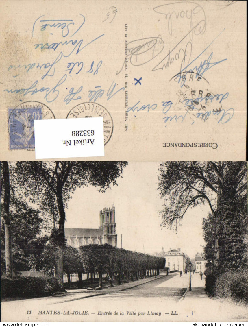 633288,Mantes-la-Jolie Entree de la Ville par Limay France