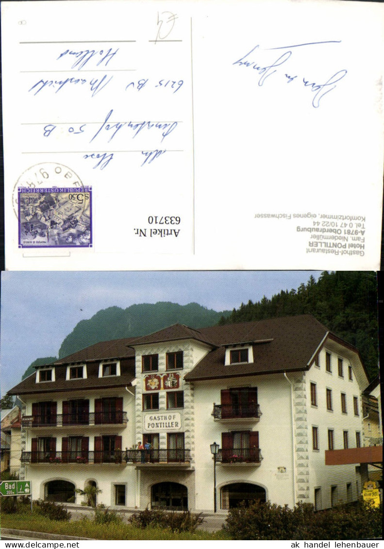 633710,Oberdrauburg Gasthof Restaurant Hotel Pontiller