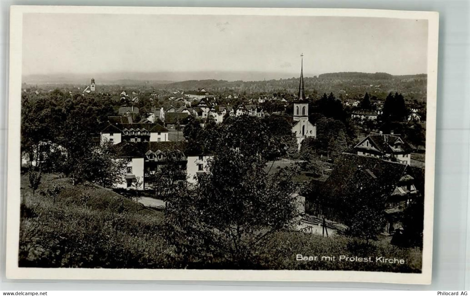 6340 Baar 1933 Foto AK Protest, Kirche - 10749751