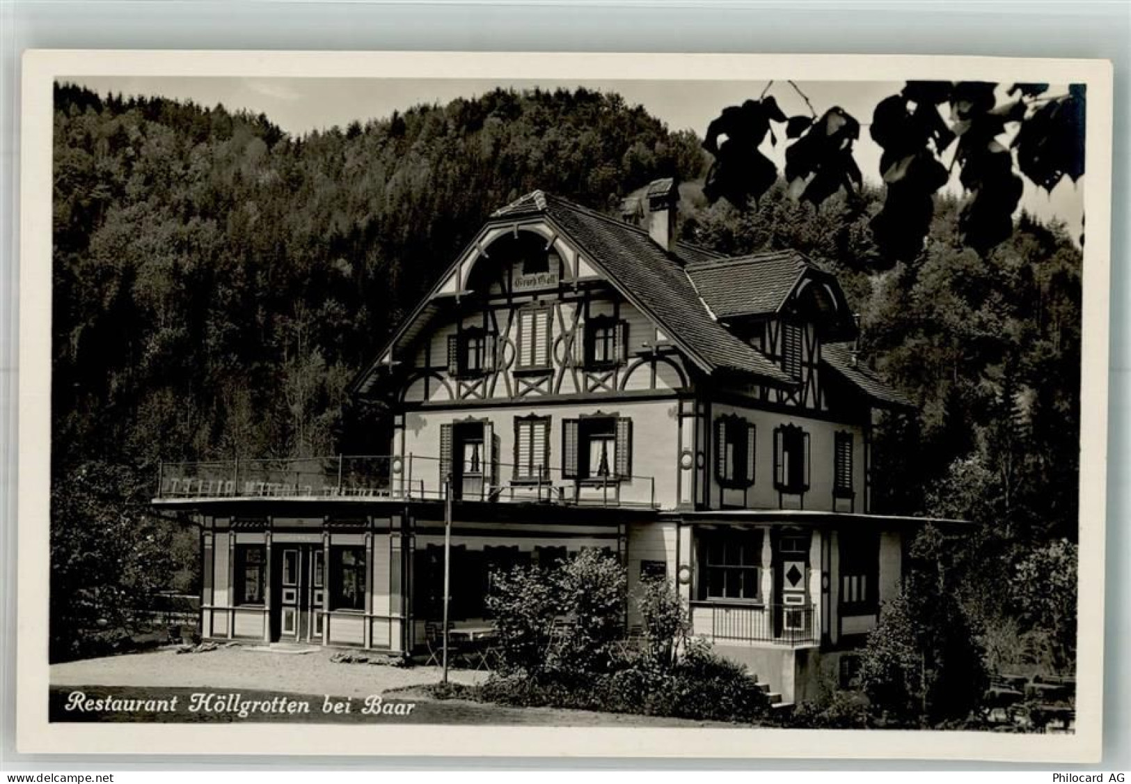 6340 Baar Foto AK Gasthaus Höllgrotten - 10749754