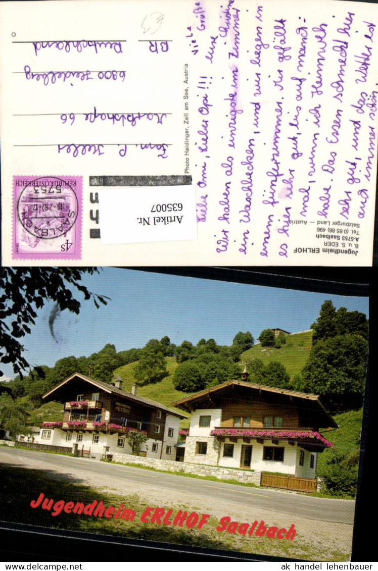 635007,Saalbach Saalbach-Hinterglemm Jugendheim Erlhof