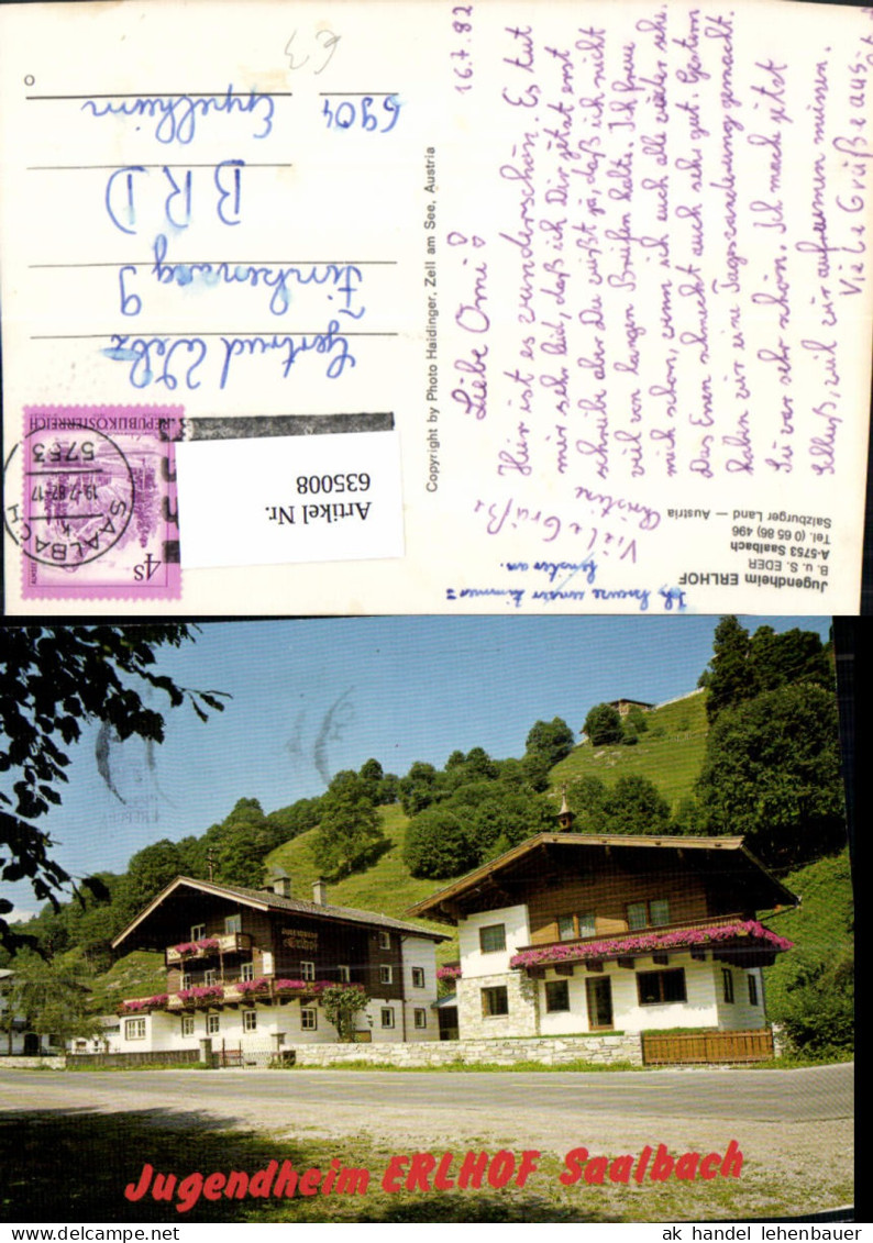 635008,Saalbach Saalbach-Hinterglemm Jugendheim Erlhof
