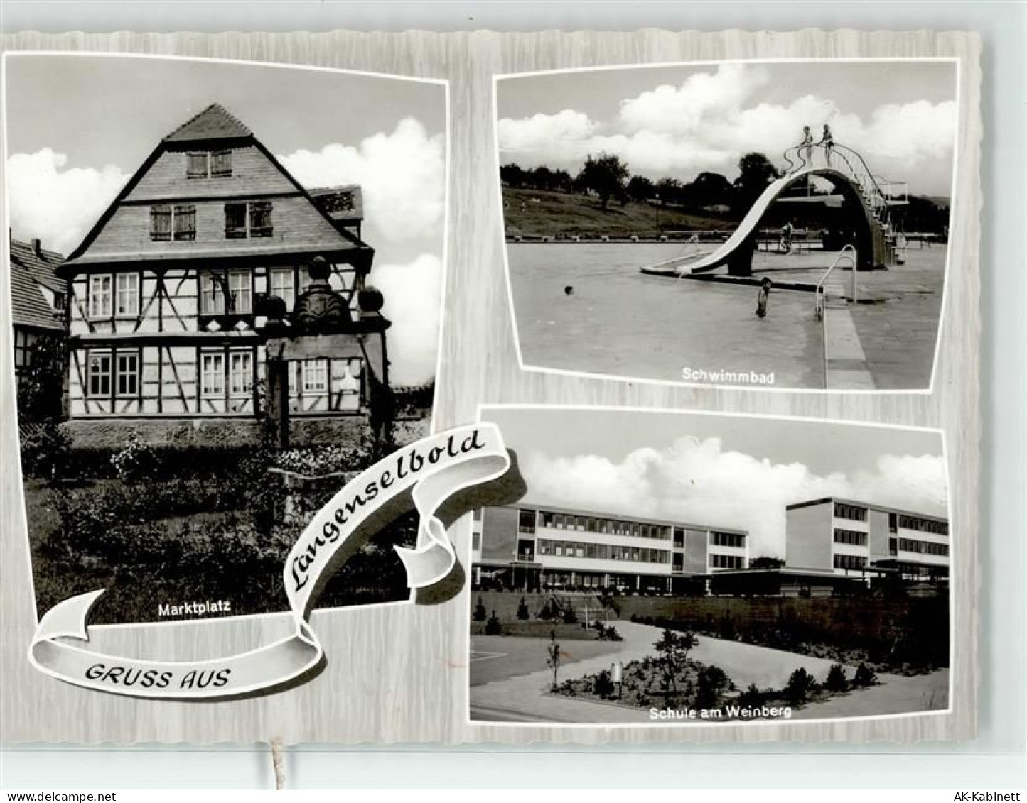 63505 W6456 Langenselbold - Schwimmbad Schule Am Weinberg Marktplatz - 52194741