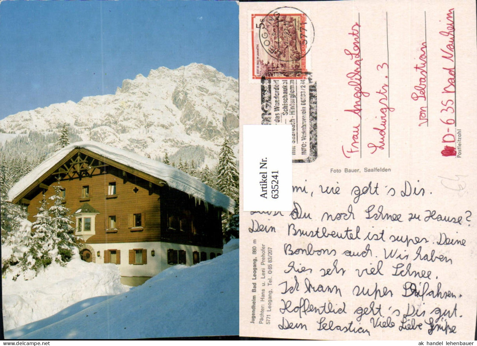 635241,Leogang Jugendheim Bad Leogang Winteransicht