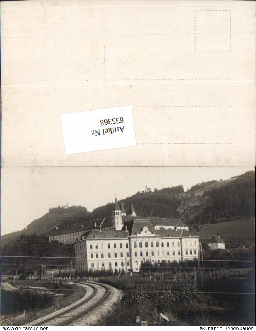 635368,Foto-AK Obergymnasium Gymnasium Schule Lilienfeld Umgebung