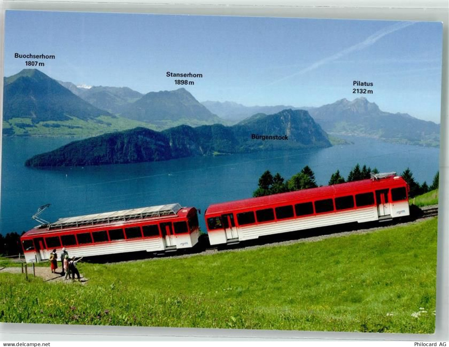 6354 Vitznau Foto AK Bergbahn Vitznau-Rigi-Bahn - 38193776