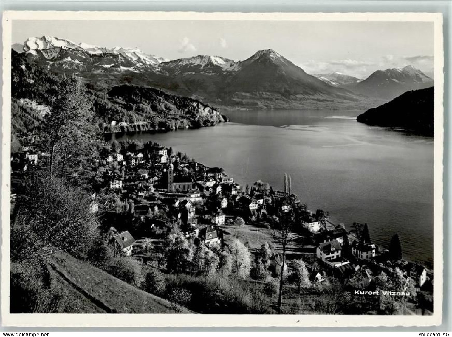 6354 Vitznau - Kurort Vitznau am Vierwaldstättersee mit den Alpen - 11062041