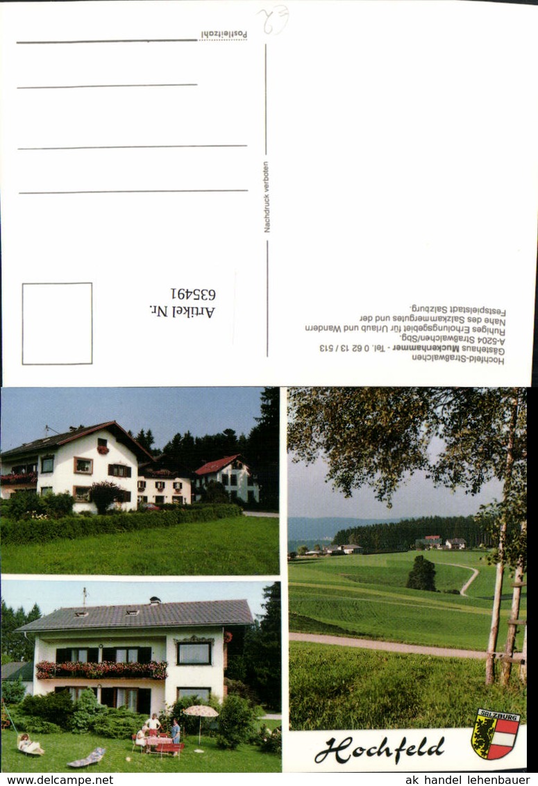 635491,Mehrbild Ak Stra&szlig;walchen Hochfeld G&auml;stehaus Muckenhammer