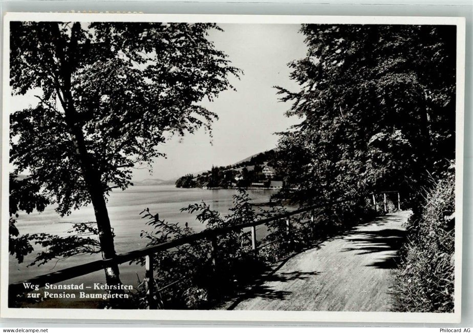 6362 Stansstad Foto AK Weg Stansstad-Kehrsiten - 38221305
