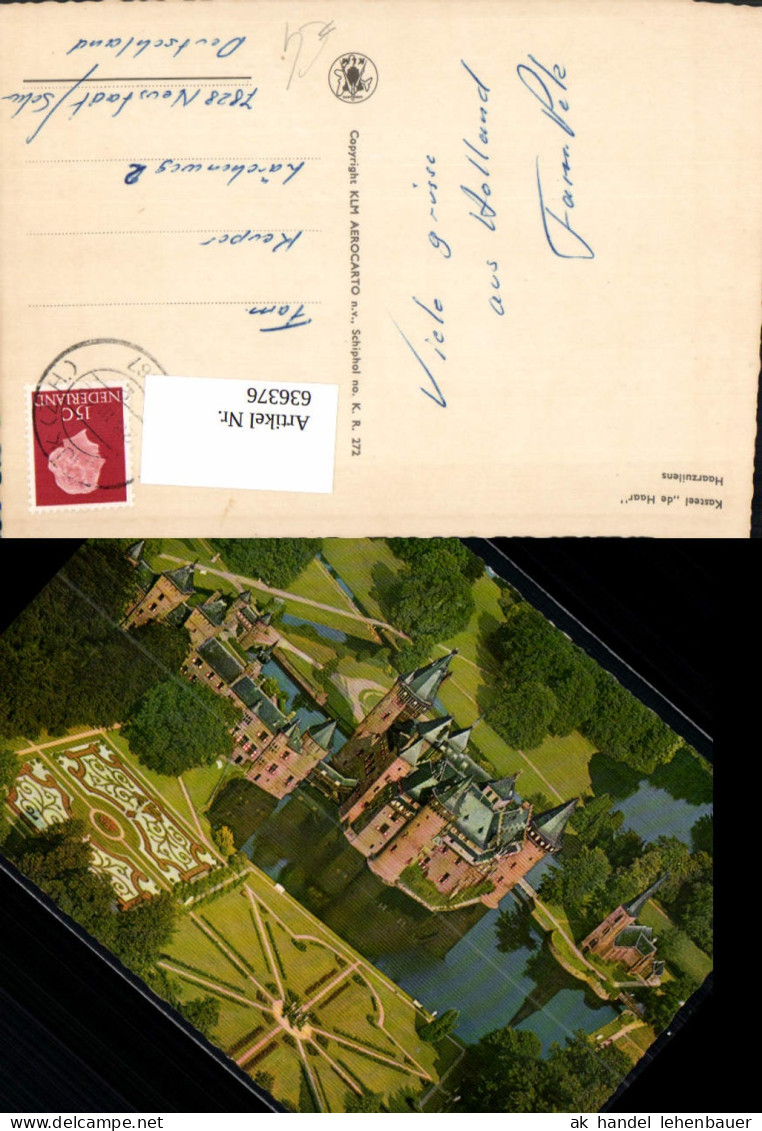636376,Luftbild Kasteel de Haar Haarzuilens Schloss Netherlands