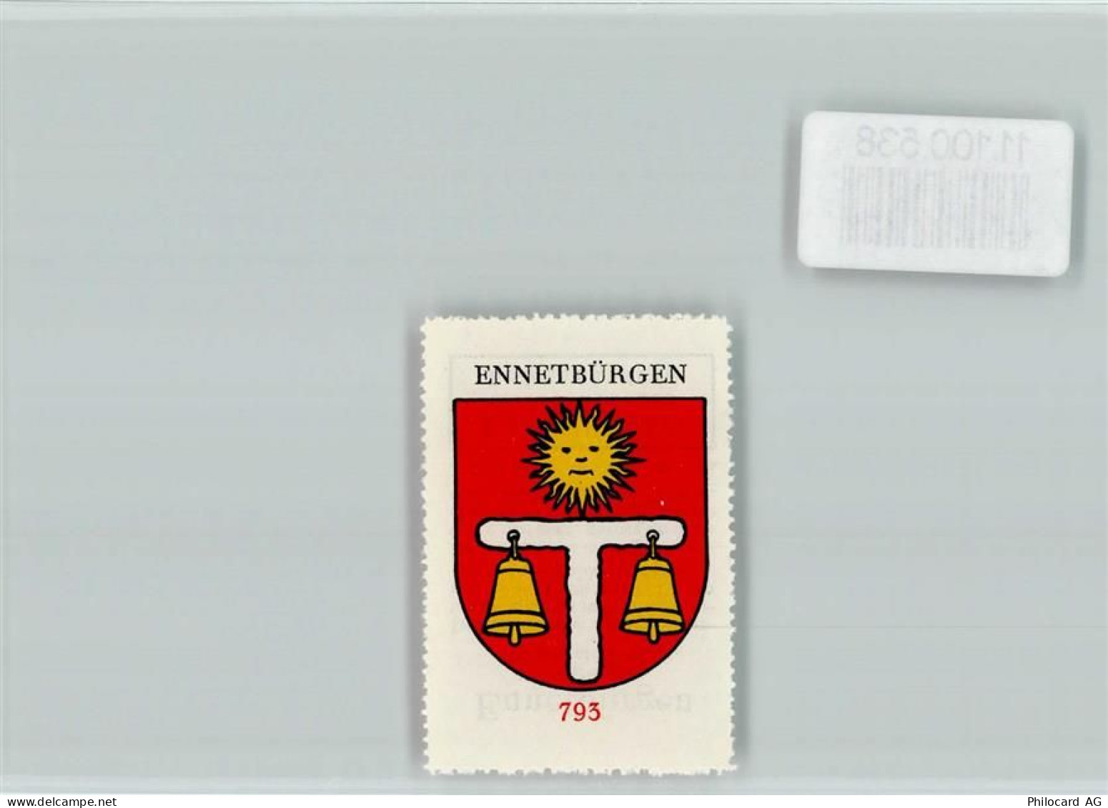6373 Ennetbürgen - Vignette Wappen Kaffee Hag ca 1920-1940 Ennetbürgen... - 11100538
