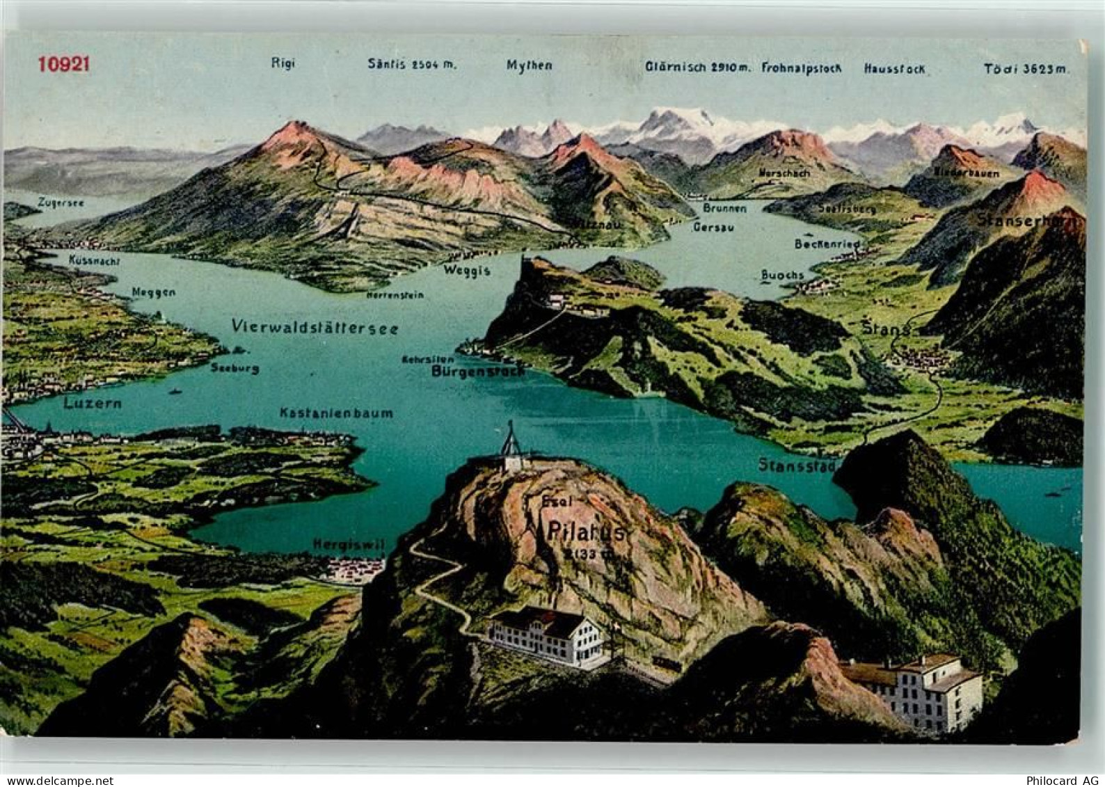 6374 Buochs - Vierwaldstättersee Vogelschau - 39497848