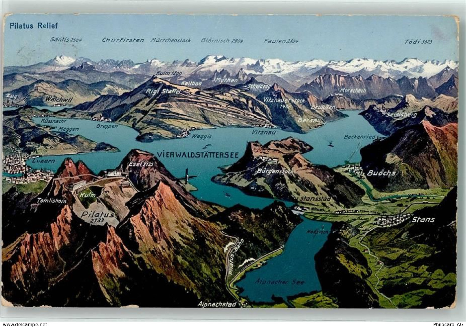 6374 Buochs - Vierwaldstättersee Vogelschau - 39497873