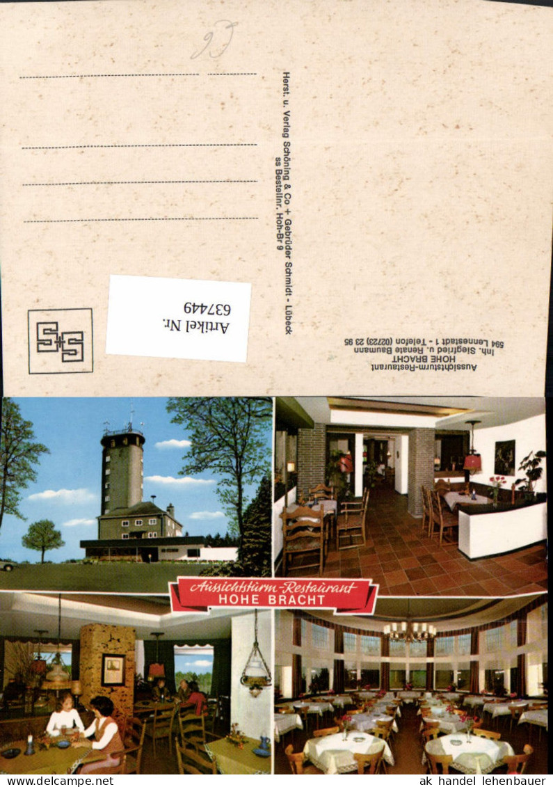 637449,Mehrbild Ak Lennestadt Aussichtsturm Hohe Bracht