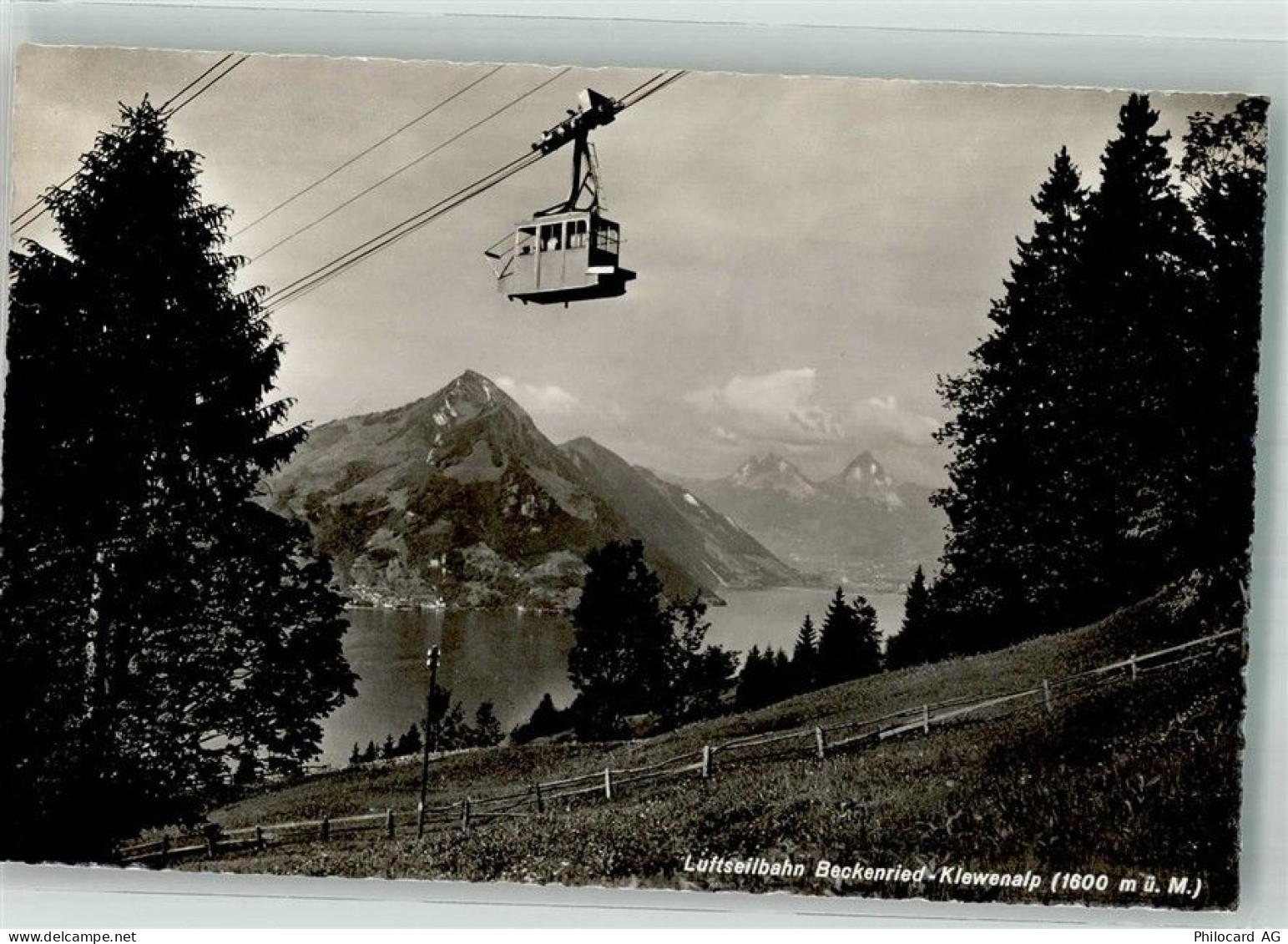 6375 Beckenried Foto AK Seilbahn Beckenried-Klewalp - 38221249