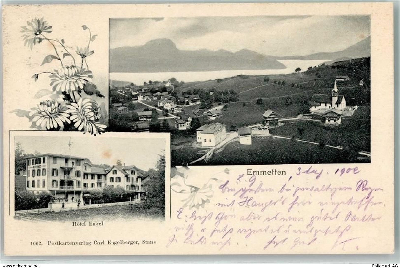 6376 Emmetten 1902 - Hotel Engel - 13449101