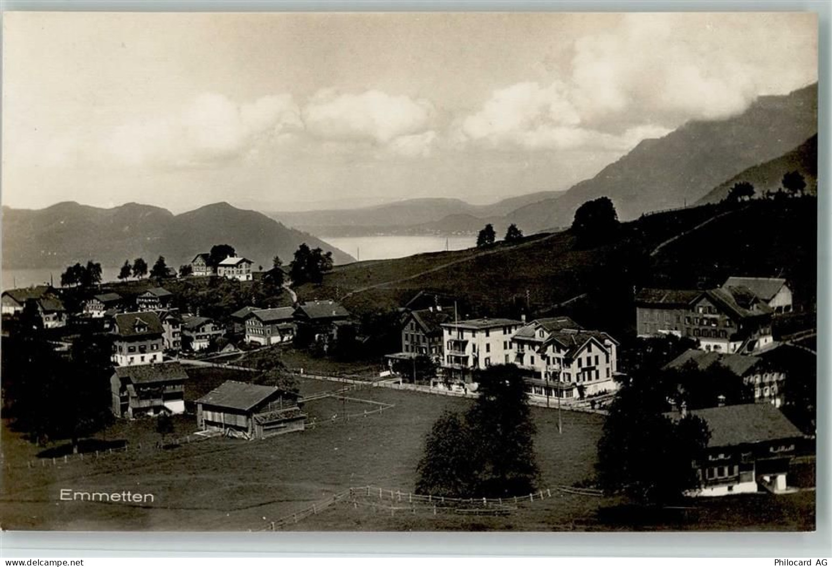 6376 Emmetten 1924 Foto AK Nr. 3114 Verlag Engelberger - Teilansicht - 13208726