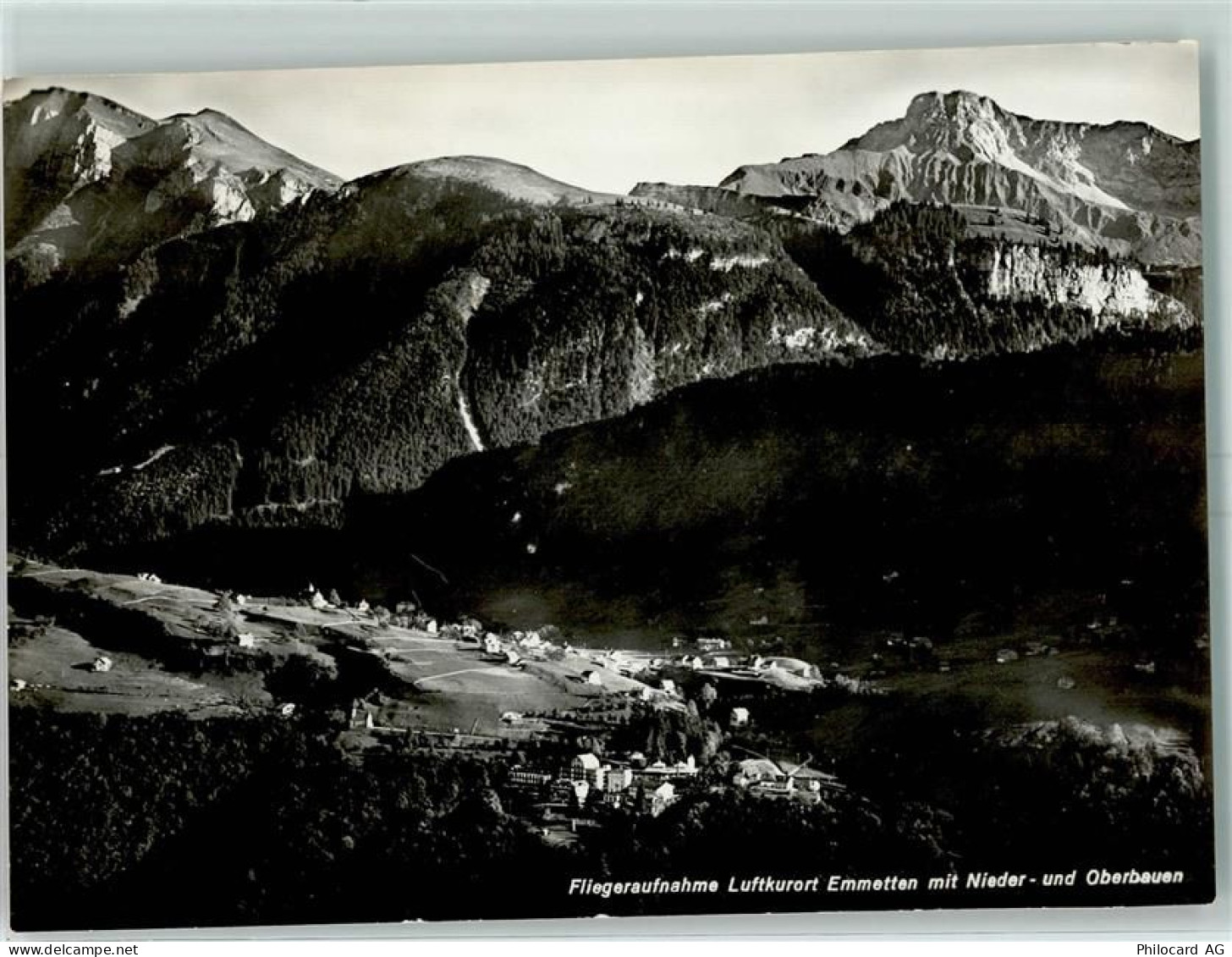 6376 Emmetten - Fliegeraufnahme Nieder und Oberbauen - 10396674