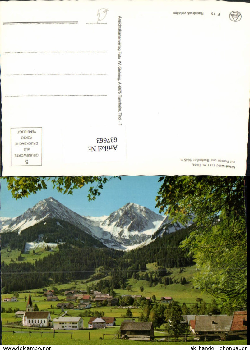 637663,Schattwald Tirol m. Ponten u. Bscheißer